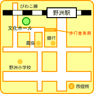 文化ホール位置図