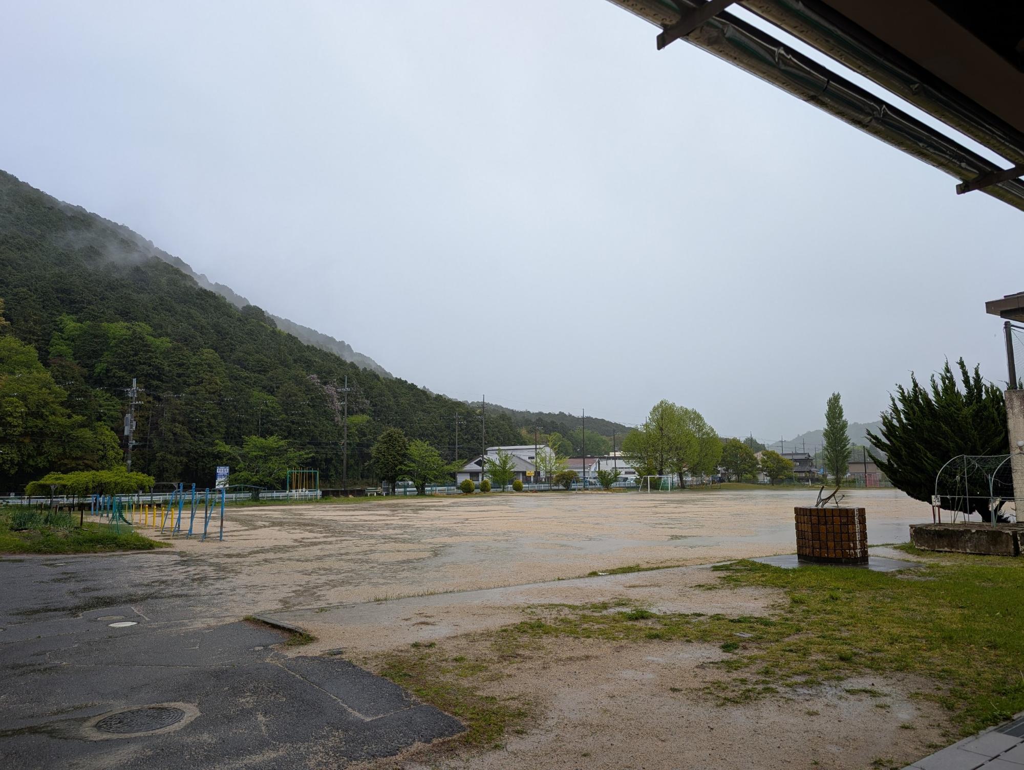 運動場雨