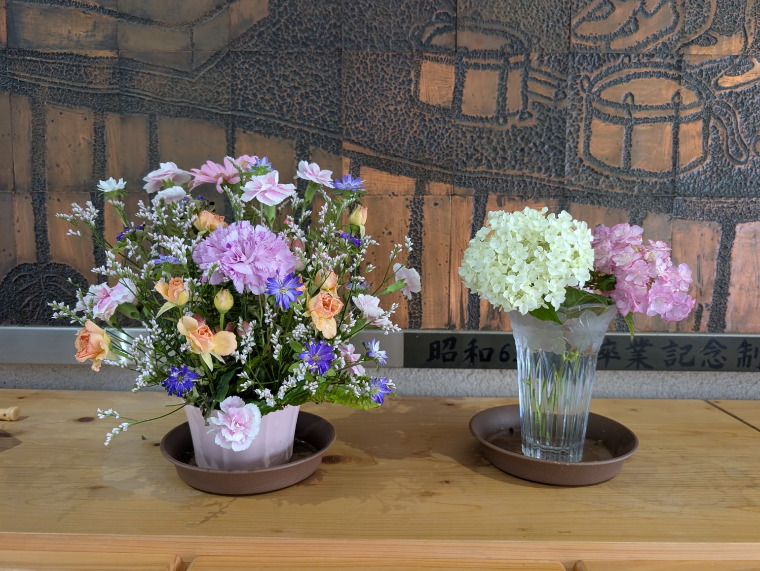 玄関の花