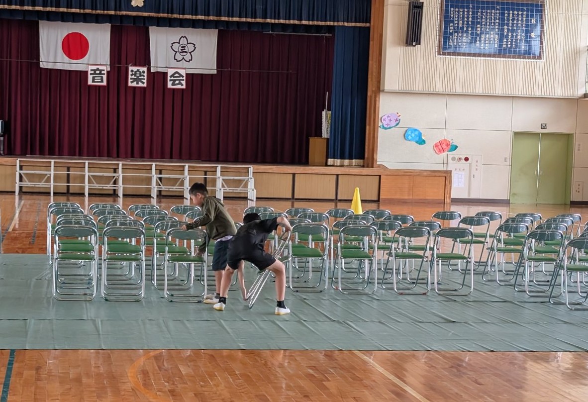 音楽会前日準備