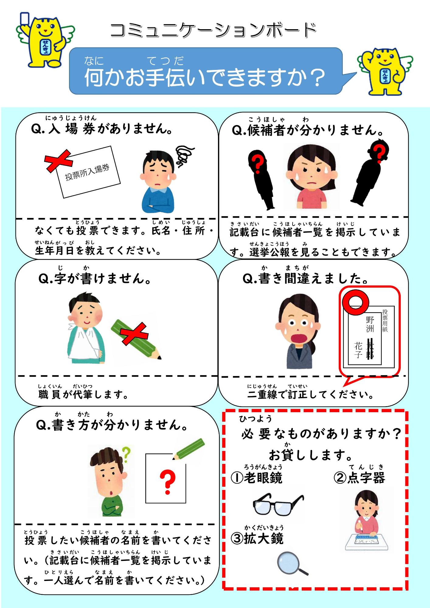 コミュニケーションボード