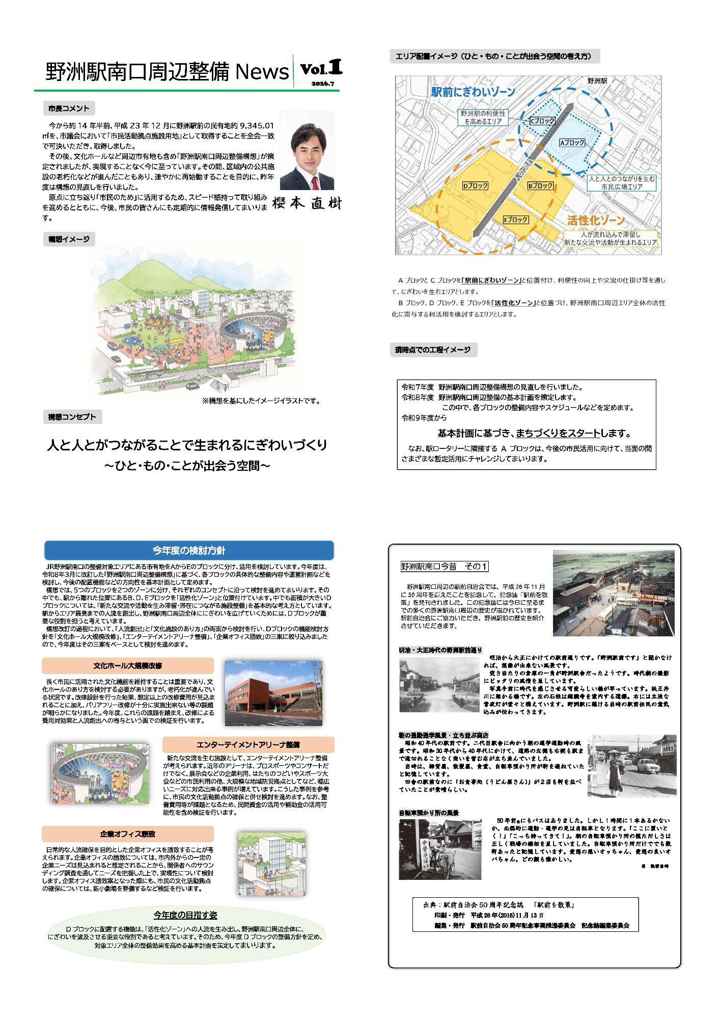野洲駅南口周辺整備Newsイメージ
