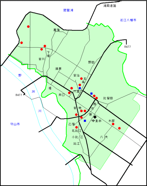 校区の地図