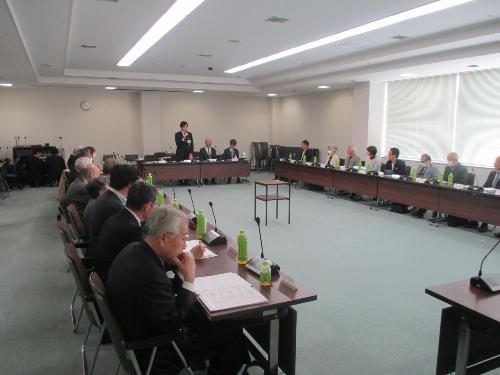 令和7年3月25日野洲市総合計画審議会の様子（前から全体）