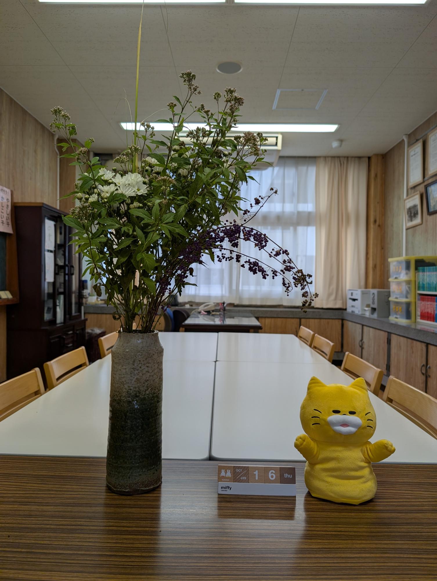 天保義民祭献花した菊の花