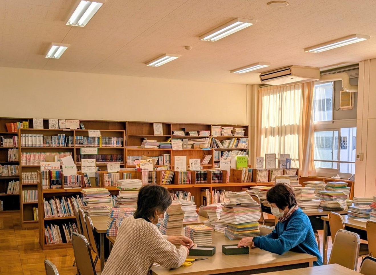 みかみっこ未来団図書室整備