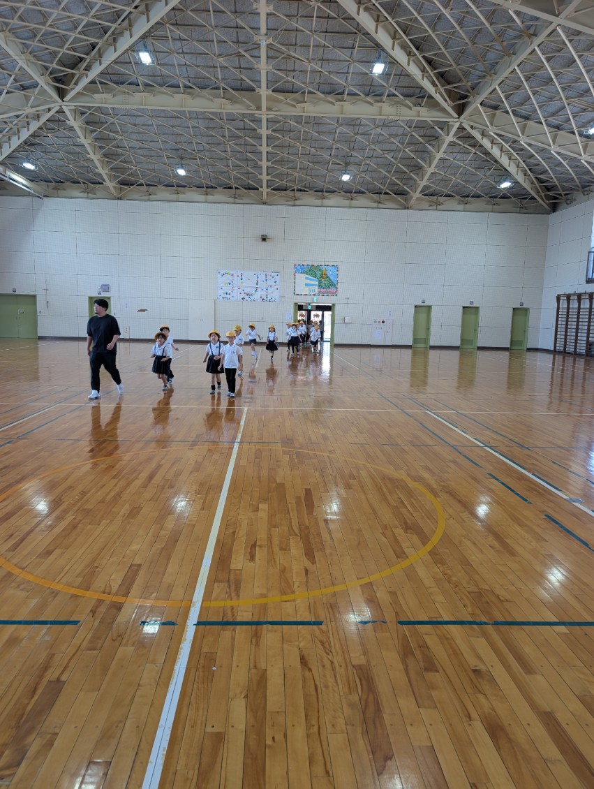 地震発生想定避難訓練