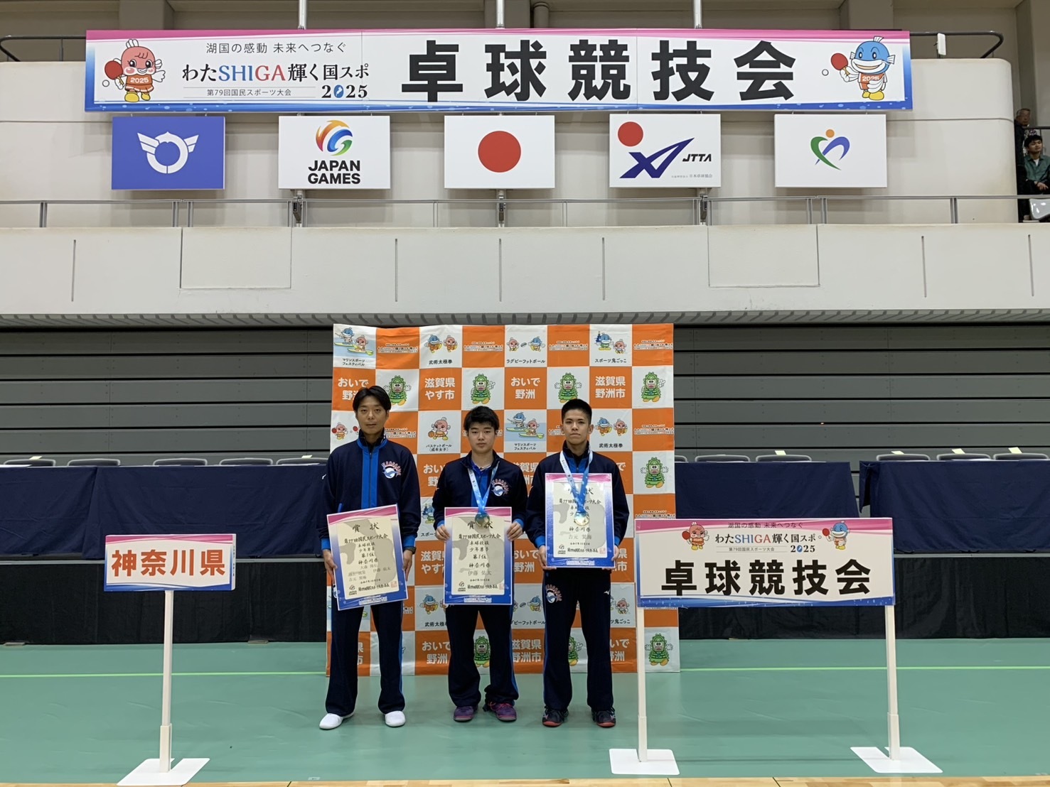 少年男子第1位　神奈川県